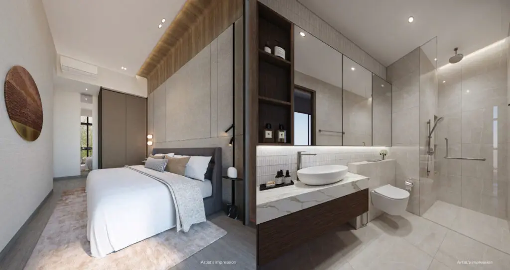 Parq Bella Bed Room with toilet